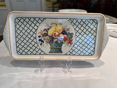 Villeroy Boch China Fruit Basket 12  Inch Sandwich Planter • $49.95