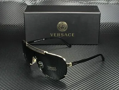 VERSACE VE2140 100287 Black Dark Grey Men's Sunglasses 40 Mm • $137.70
