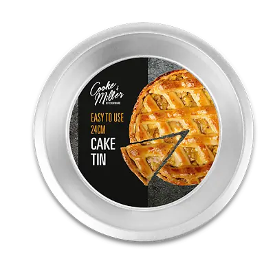 Classic Steel Round 24 Cm 8 Inch Cake Baking Tin Flans Quiches  • £5.99