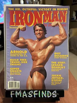 J2 1989 ARNOLD SCHWARZENEGGER Dec IRONMAN Magazine Mr Olympia  • $19.88