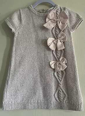 Baby Girls Maggie & Zoe Knit Dress Age 18-24 Months • £8