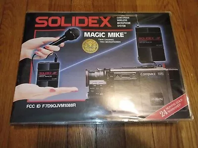 Vintage Solidex Camcorder Wireless Microphone System Magic Mike II Twin Channel • $29.99