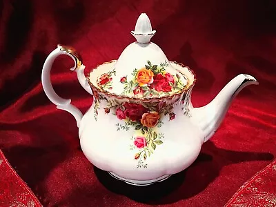 Royal Albert Old Country Roses Teapot 1st Quality England G08 • $275