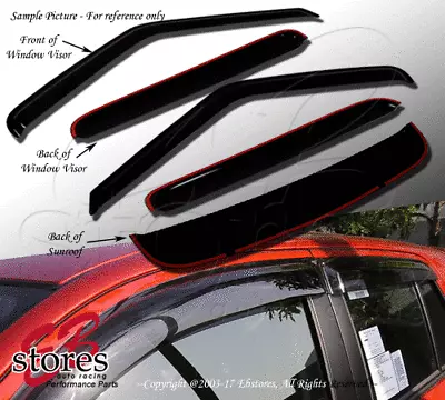 Vent Shade Outside Mount Window Visor Sunroof 5pc Combo Mitsubishi Galant 99-03 • $41.15