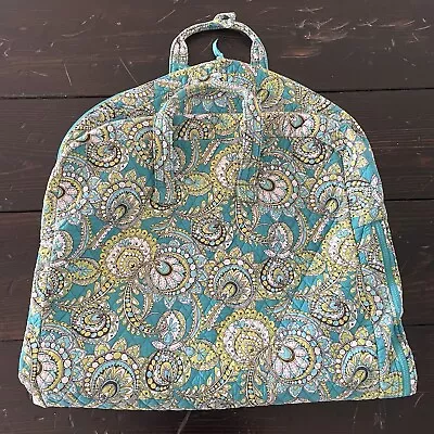 Vera Bradley Garment Hanging Bag Peacock Floral Zip Suit Dress Travel Quilted • $39.99