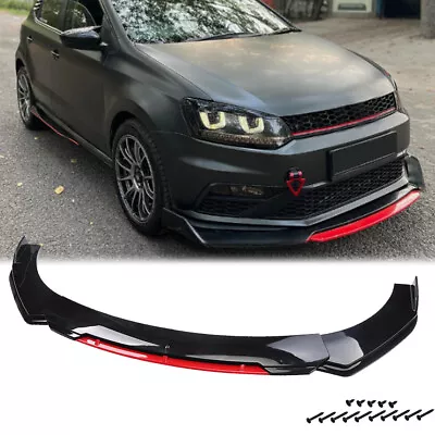 For VW Volkswagen Polo 2003-21 Front Bumper Lower Lip Spoiler Splitter Body Kit • $69.99