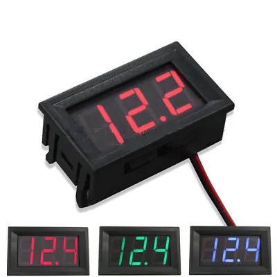 Mini LED 3-Digital Display Volt Voltage Voltmeter Panel Accurate Meter 4.5-30V • $2.56