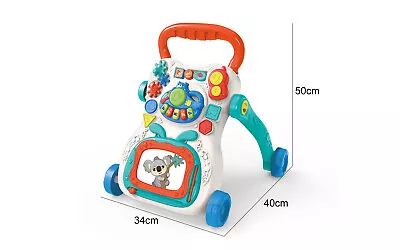 Baby Walker First Steps Activity Bouncer Musical Toys Car Along Toddlers • £24.99