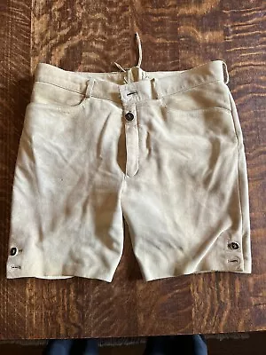 Men's Leather Shorts Lederhosen -- German Bavarian Goatskin Trachten • $15