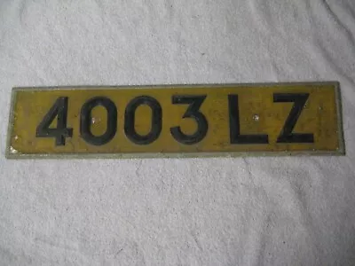 NORTHERN IRELAND ARMAGH VINTAGE 1960s # 4003 LZ LICENCE PLATE • $39.99