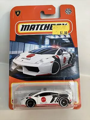 2021 Matchbox #69 - White 2012 Lamborghini - Gallardo Police • $4