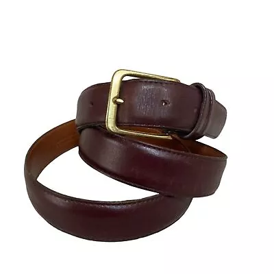 Vintage COACH Men’s Leather Belt Burgundy Size 105cm/42 • $38