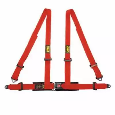 OMP Racing 4 Point Harness - Red • $137.06