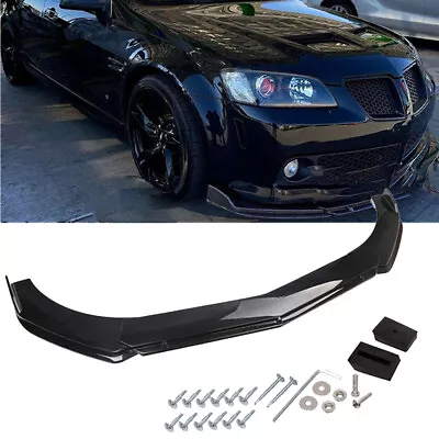For Pontiac G8 GT GTO Front Bumper Lip Splitter Diffuser Body Kit Gloss Black • $66.49