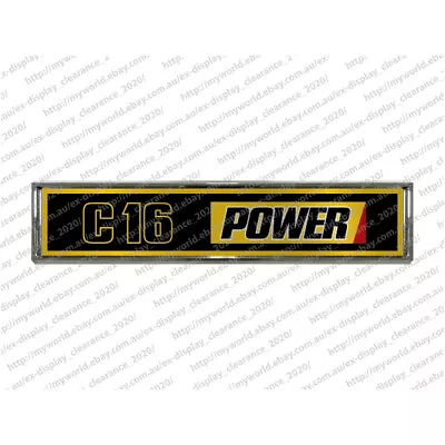 #5112 Badge To Suit Cat C-16 Power Engine Chrome Truck Emblem • $37