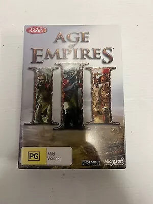Age Of Empires III Big Box PC Game 3 Disc Set 2005 Brand New Sealed • $45