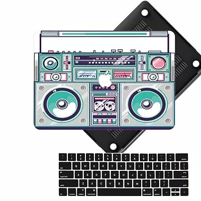 Retro Tape Recorder Laptop Rubberized Hard Case KB Cover For New Macbook Pro Air • $25.11