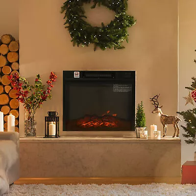 Electric Fireplace Insert 18/23  Electric Stove Heater W/ Hearth Flame Settings • $95