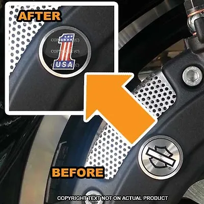 Brembo Front Brake Caliper Insert Set For Harley - USA NO # 1 BLACK - 067 • $6.25