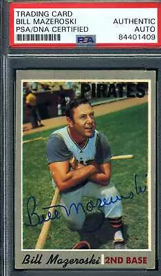 Bill Mazeroski PSA DNA Cert Signed 1970 Topps Autograph • $55