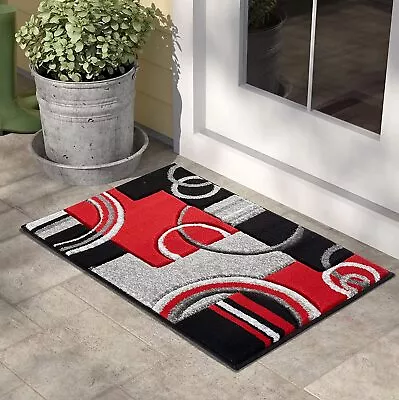 GLORY RUGS Area Rug Modern 8x10 Grey Soft Hand Carved Contemporary Floor Carpet  • $89.27