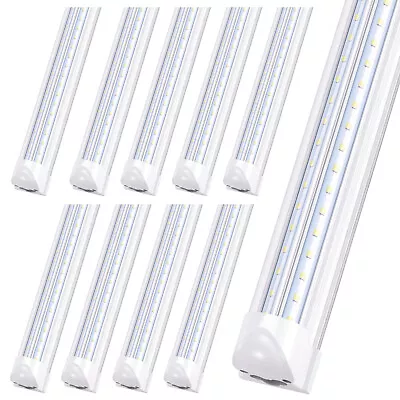 Linkable LED Shop Light Fixture 8feet 100W T8 LED Tube Warehouse Lights 10pack • $168.55