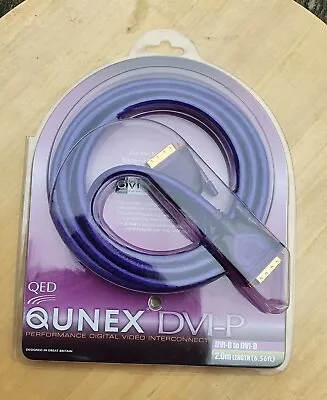 QED Qunex DVI-D To DVI-D Interconnect Cable 2.0m Length (6.56Ft) • £18.99