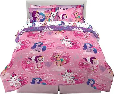 My Little Pony  Friendship & Ponies  Kids Reversible Bed Set - AB09W6BP6MW4 • $124.95