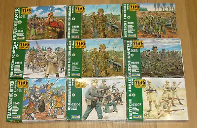 Revell 1/72 & 1/35 Scale - Large Collection Of Plastic Soldiers • £8.99
