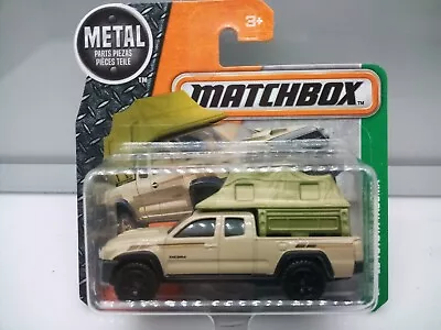 Matchbox Superfast / MB 1051 - 2016 Toyota Tacoma Pickup Camper - Tan - Model X1 • $49.72