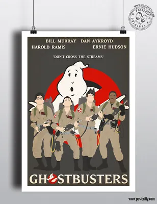 £8 • Buy GHOSTBUSTERS - Minimalist Movie Poster Posteritty Film Venkman Ray Egon Winston