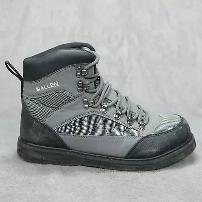 Allen Wading Boots Mens 9 Gray Fly Fishing Shoes 15749 • $44.95