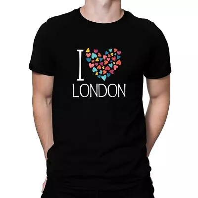 I Love London Colorful Hearts T-Shirt • $22.99