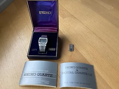 Vintage Seiko Lcd Watch Cal. 0439 5007 Complete From Original Owner! • $177