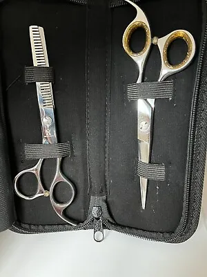 Professional Hairdressing Scissors Set Samurai Japanese Hand Made • £32