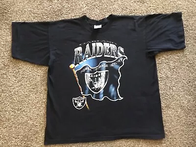 Vintage Oakland Raiders Royal Avalon T-shirt XL • $32