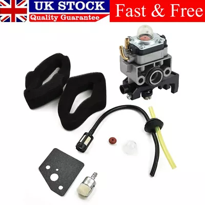 Carburetor Kit Air Filter For Honda GX25GX35 HHB25 ULT425 UMS425 UMK425 Part • £13.78