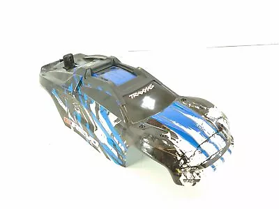 Traxxas 1/10 E-Revo VXL 2.0 Blue/Black Body W/ Support & Mount & Decals • $47.99