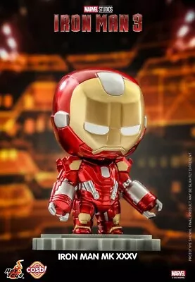 Iron Man 3 MK 35 Mark XXXV Hot Toys Cosbi Bobble-Head Figure Marvel Avengers • $17