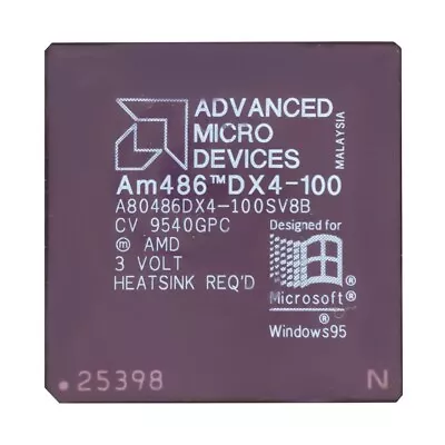 Processor AMD A80486DX4-100SV8B 100Mhz Socket Pga 168 • $100.84