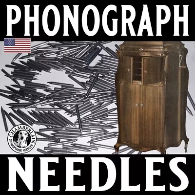 100 Phonograph SOFT VOLUME NEEDLE Pack For Antique Gramophones Victor Victrolas • $4.59