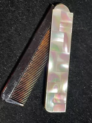 Vintage Comb With Inlayed Mother Of Pearl • $27