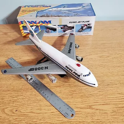 Vintage Pan Am Jet Airplane 12  Battery Operated Toy - Working See Video • $44