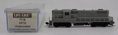 Life Like 7118 N Scale Undecorated GP18 Diesel Locomotive LN/Box • $73.52