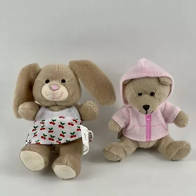 Build A Bear Mini Plush Curly Teddy Bear Vanilla Fudge Bunny 4” Stuffed Animal • $12.95