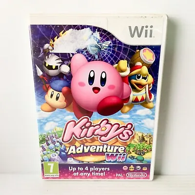 Kirby’s Adventure + Manual - Nintendo Wii - Tested & Working - Free Postage • $78.88