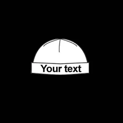Beanie Baby Hat Personalised Printed Any Name Boy Girl Unisex Newborn • £3.99