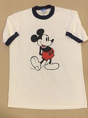 Vintage Mickey Mouse Disneyland Ringer Tshirt USA 80s • $40