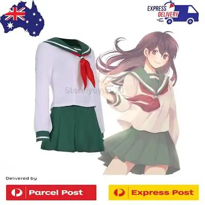 Anime Inuyasha Higurashi Kagome Cosplay Full Set JK Uniform Halloween Costume • $31.99