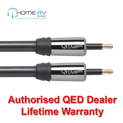 QED Performance Optical Mini To Mini Toslink Graphite Audio Cable 3m - QE7203 • £49.95